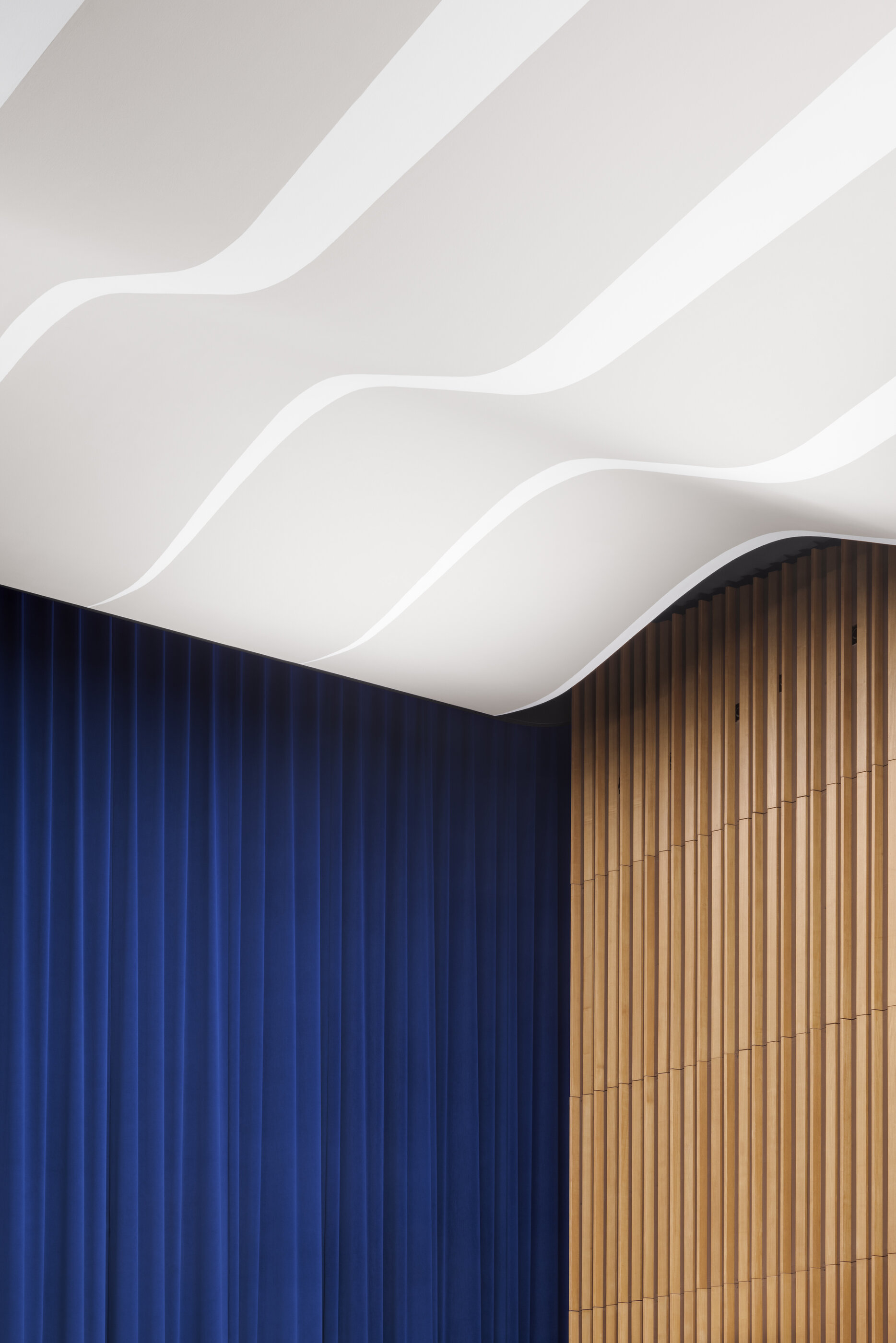 Detail of the auditorium seating and acoustics